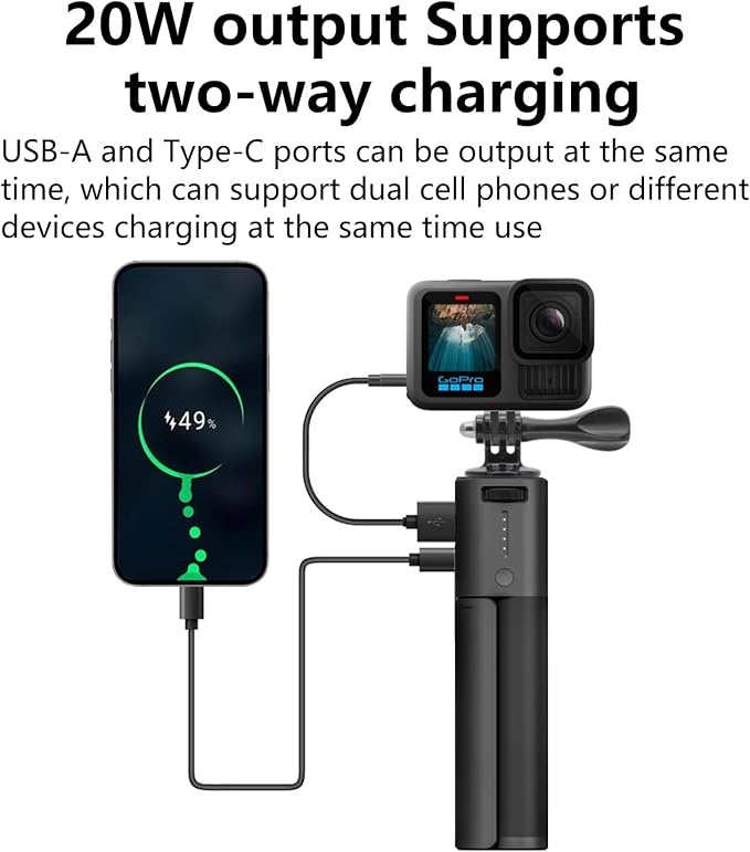 Suptig Handle Power Bank Mount, Battery Charger 10000mAh Comptible - Image 4