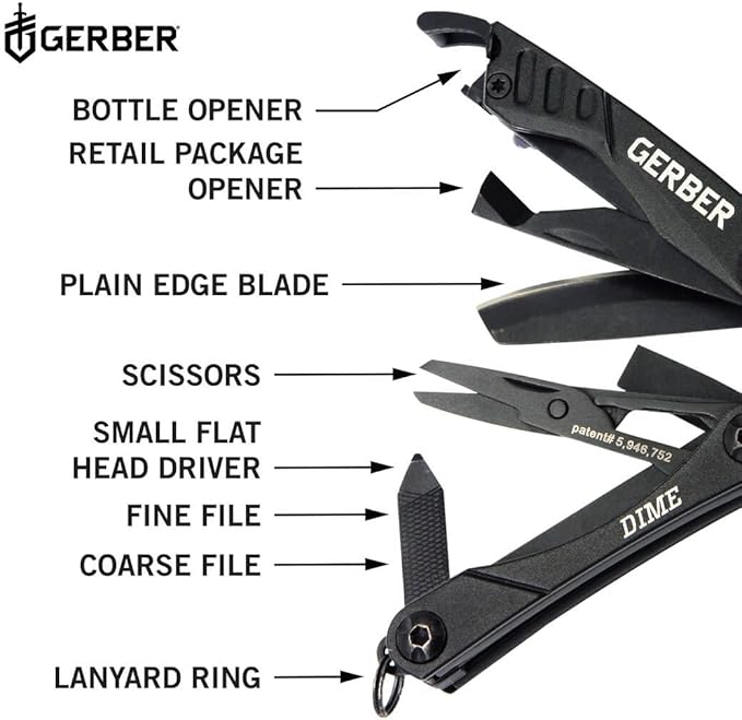Gerber Gear Dime 12-in-1 Mini EDC Multitool - Image 3