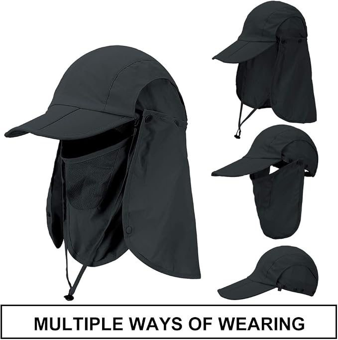 Foldable Sun Cap, Fishing Hats, UPF 50+ Protection Caps - Image 4