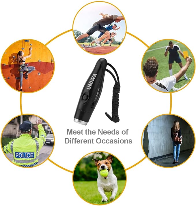 UNIWA Electronic Whistle, 4 Pack Handheld Electronic Whistles Electric Whistle - Image 5