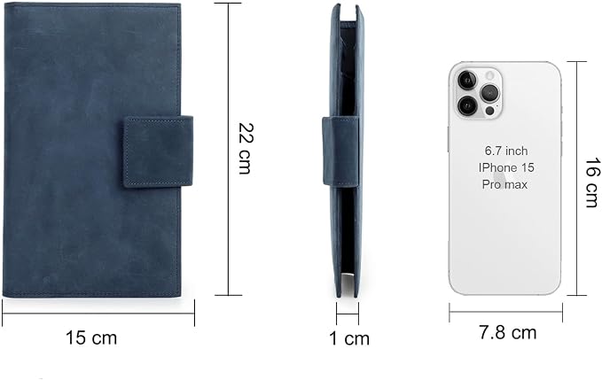 CONTACTS Full Grain Leather Family Passport Holder - Image 3