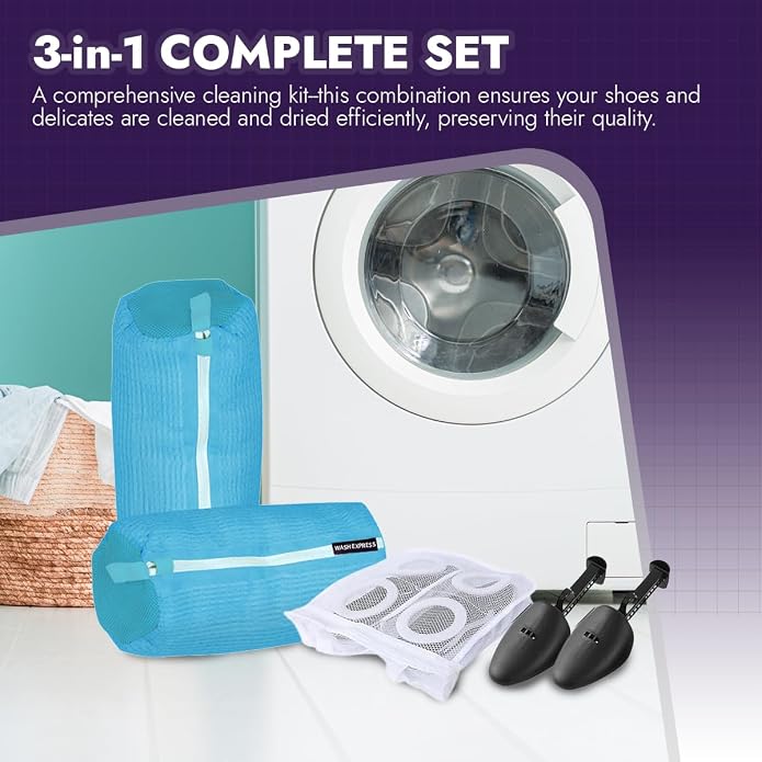 Shoe Cleaning Kit: Shoe Washing Bag, Mesh Laundry Bag - Image 2
