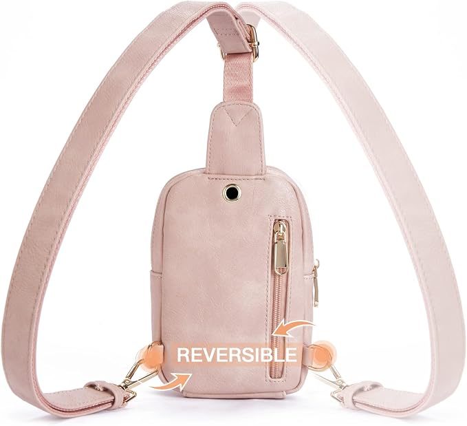 Telena Small Sling Bag for Women Leather Crossbody Fanny Packs Chest Bag for - Image 5