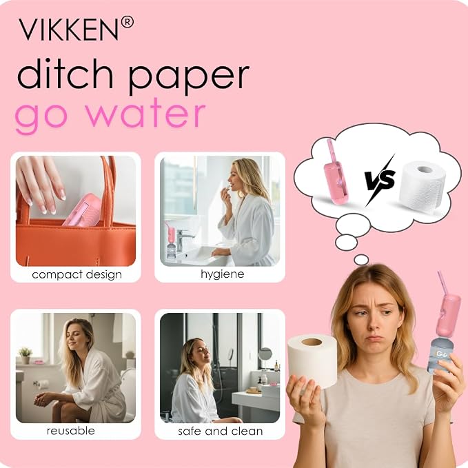VIKKEN® 250ml iGo X Portable Travel Bidet USB-Type C Rechargeable Electric - Image 4