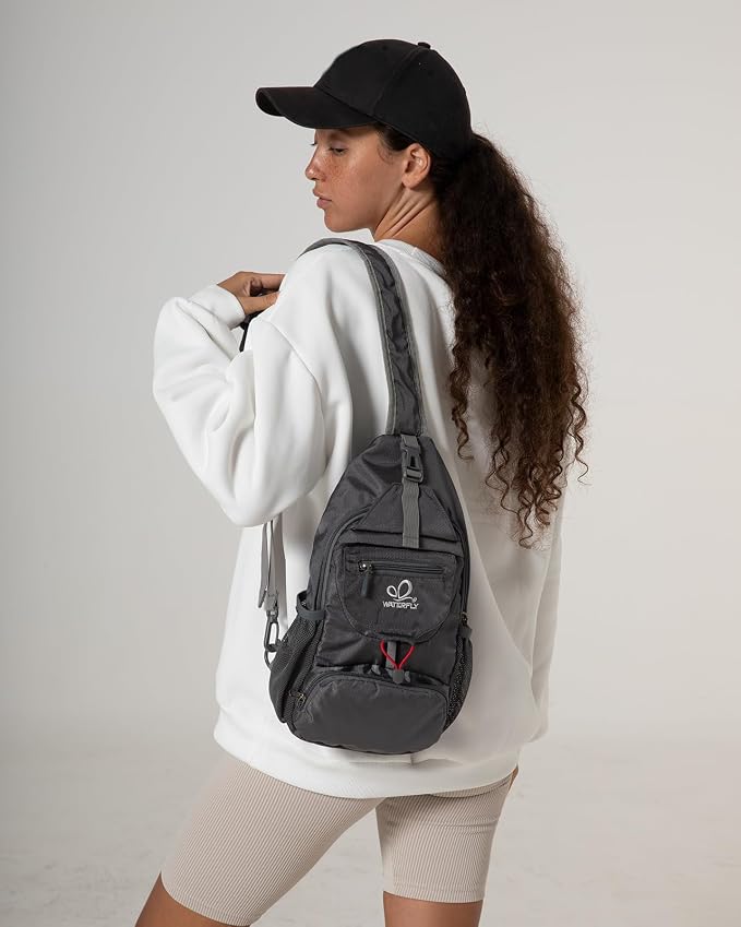 WATERFLY Packable Small Crossbody Sling Backpack Shoulder Chest Bag Daypack - Image 9
