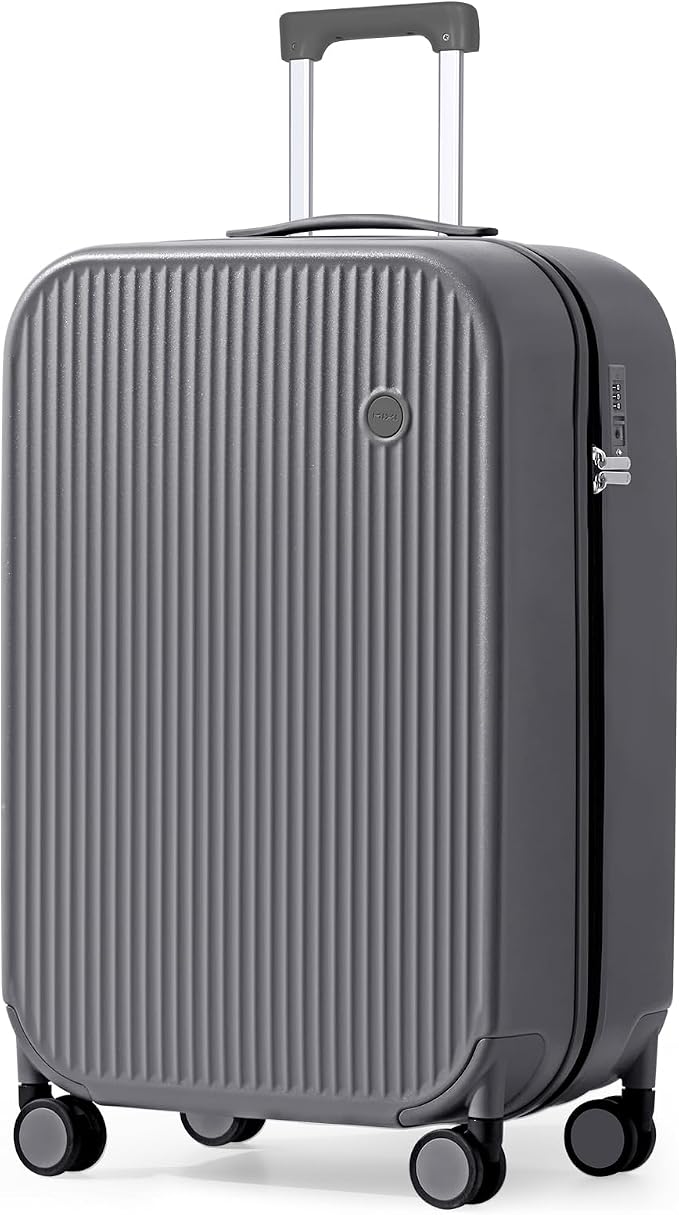 mixi 24 Inch Checked Luggage PC Hardshell Suitcases by MIXI