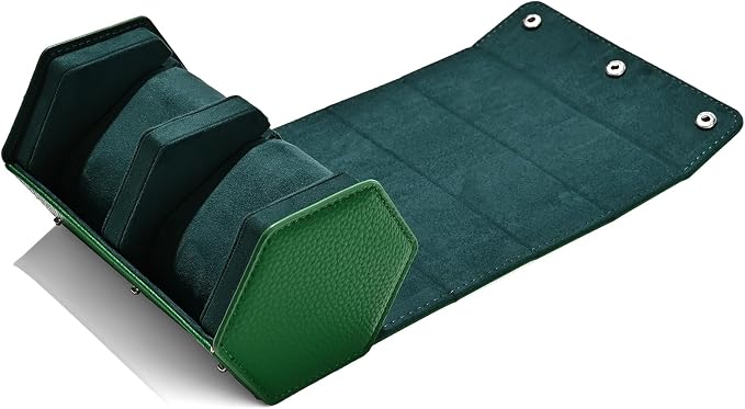 Oirlv Luxury Hexagonal Leather Watch Travel Case Watch Organizer Case - Image 9
