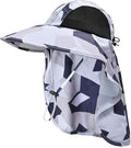 Sun Hat for Men Women with Neck Flap, UPF 50+ UV Protective Hiking Fishing Hats by ZOORON