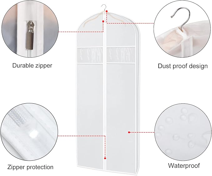 Zilink Dress Garment Bags for Storage 72-inch - Image 5