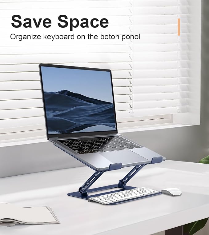 Adjustable Laptop Stand for Desk, Portable Laptop Stand Holder and Riser - Image 4