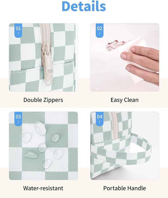 Narwey Clear Toiletry Bags for Traveling Women Men, Make Up Organizer, Skincare - Image 5