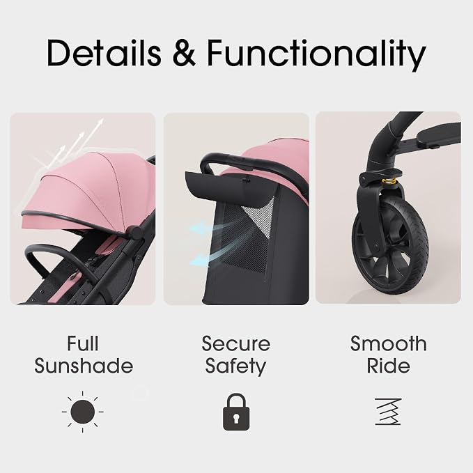 newyoo Baby Travel Stroller, Compact & Airplane-Friendly, Lightweight - Image 6