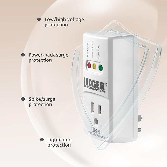 Ludger Power Surge Protector for Refrigerator, ETL Certified, Connects to Most - Image 6