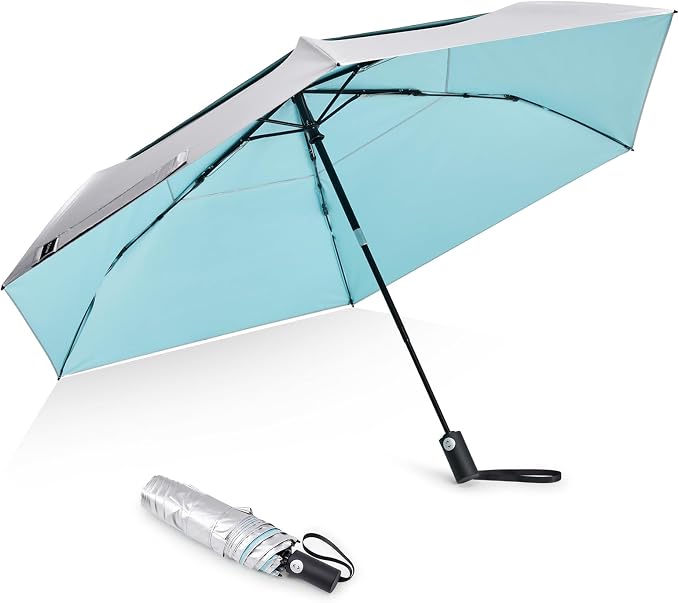 G4Free 43 Inch Travel Umbrella Ultralight UPF 50+ UV Protection Compact Sun by G4Free