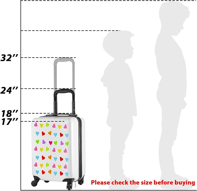 Sanwuta 4 Pcs Kids Luggage Set Kids Backpack Travel Rolling Suitcase - Image 3