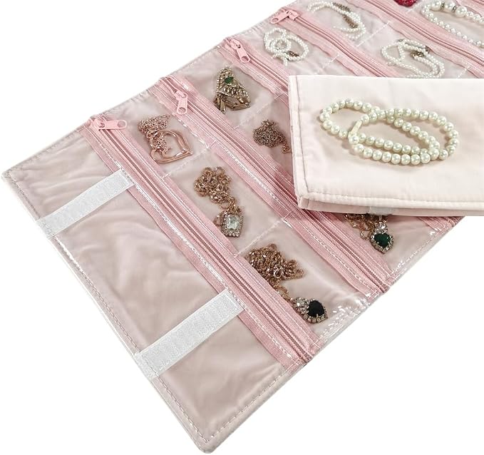 Travel Jewelry Roll Bag Portable Organizer Pouch - Image 7