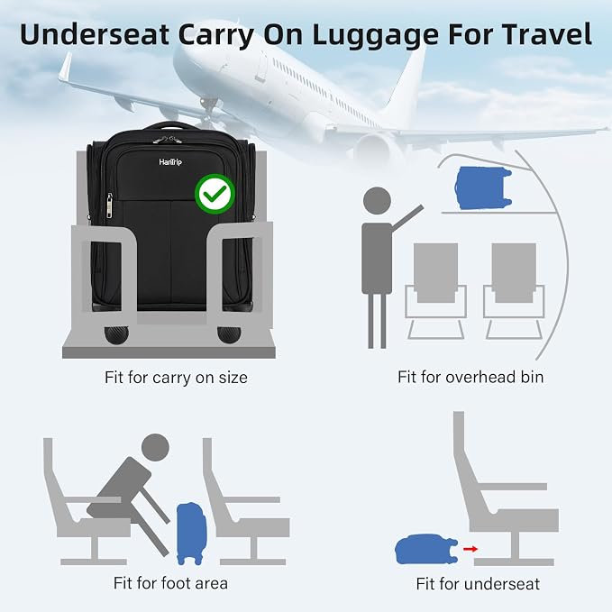 16 Inch Underseat Carry On Luggage - Image 3