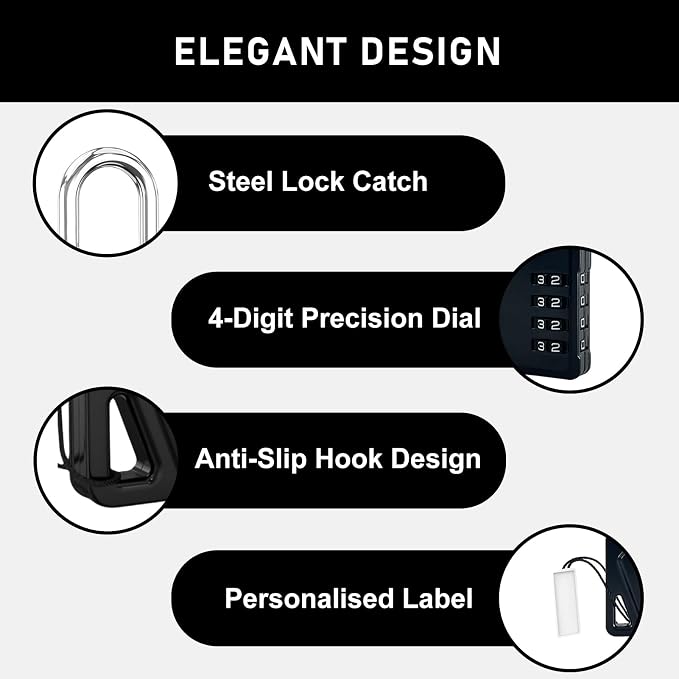 LAFENLIN 4 Pack Combination Locks, Locker Locks - Image 7