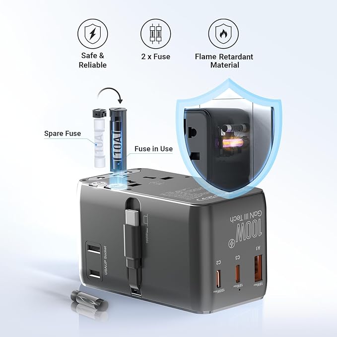 MINIX 100W Universal Travel Adapter - Image 4