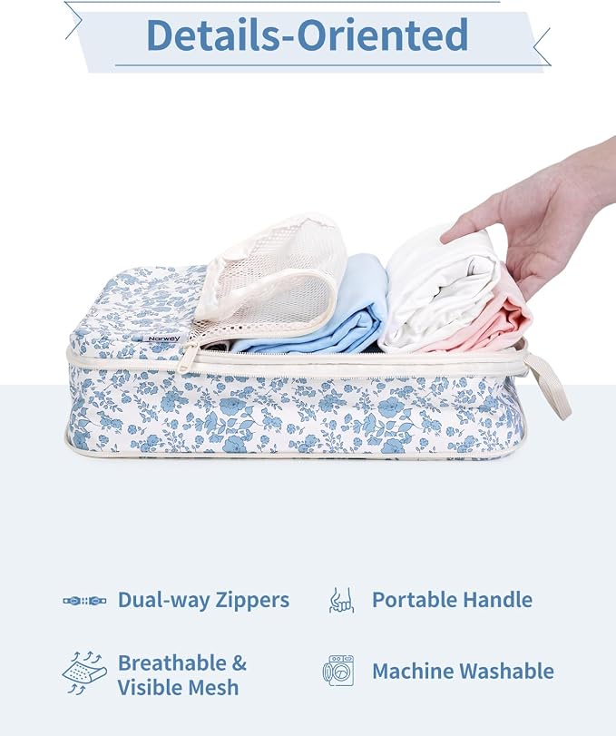 Narwey 6 Set Compression Packing Cubes - Image 6