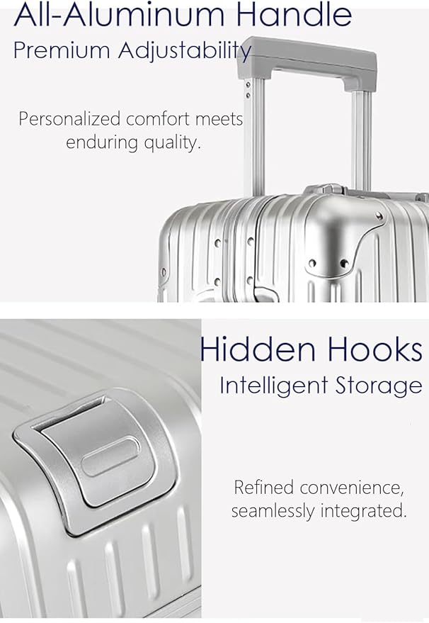 HotWay 20 Inch All Aluminum Carry On Luggage - Image 4