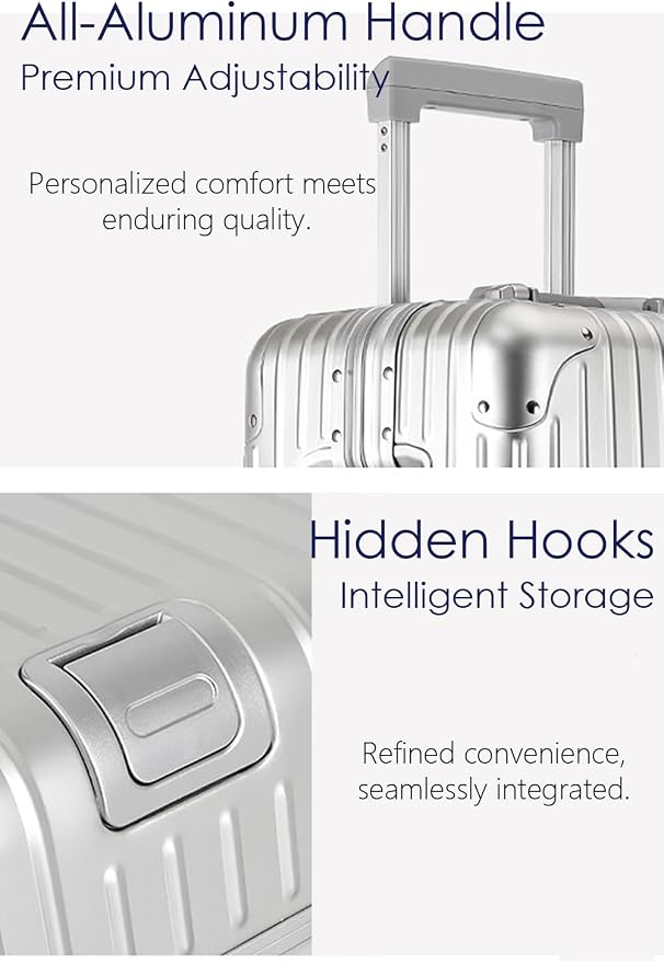 28 Inch All Aluminum Checked in Luggage - Image 5