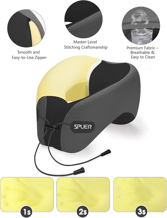 Travel Pillows for Airplanes, Neck Pillow Airplane, Airplane Travel Accessories - Image 5