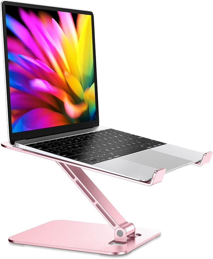 Foldable Laptop Stand, Height Adjustable Ergonomic Computer Stand by RIWUCT