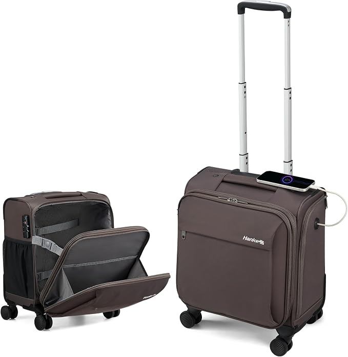 Hanke 16 Inch Underseat Carry On Luggage by Hanke