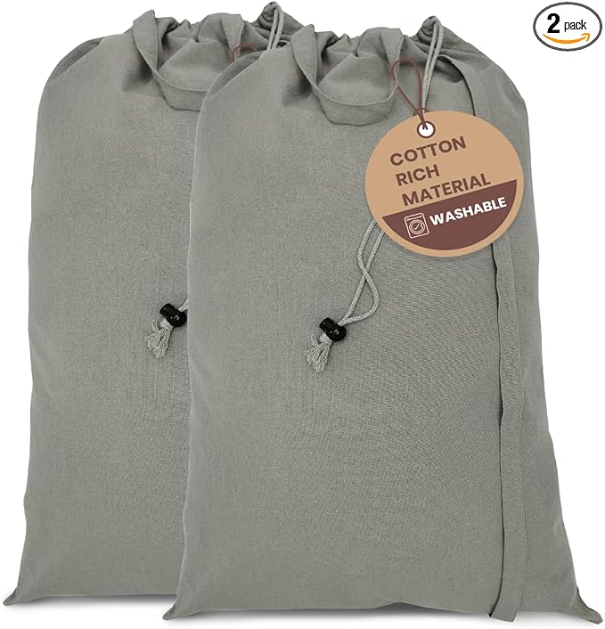 LFH Home Cotton Canvas Large Laundry Bag by LFHHomePrivateLimited