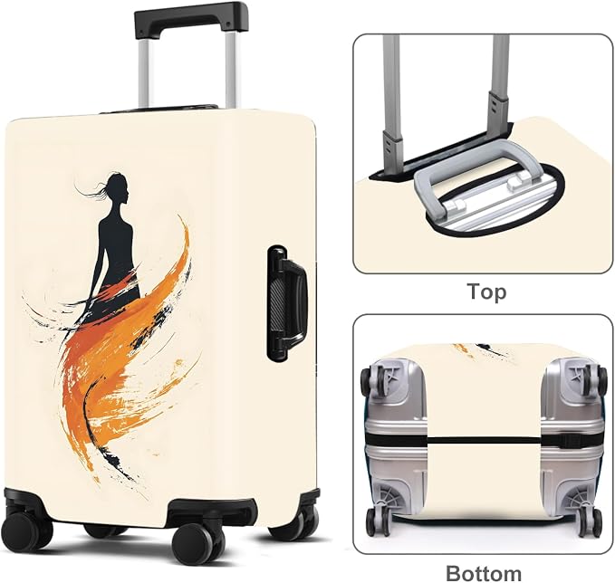 Luggage Cover Washable Suitcase Protector Anti-scratch Suitcase cover Fits - Image 2