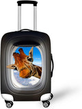 Giraffe Funny Travel Luggage Cover Anti-scratch Dust-Proof Baggage Suitcase by Dremagia