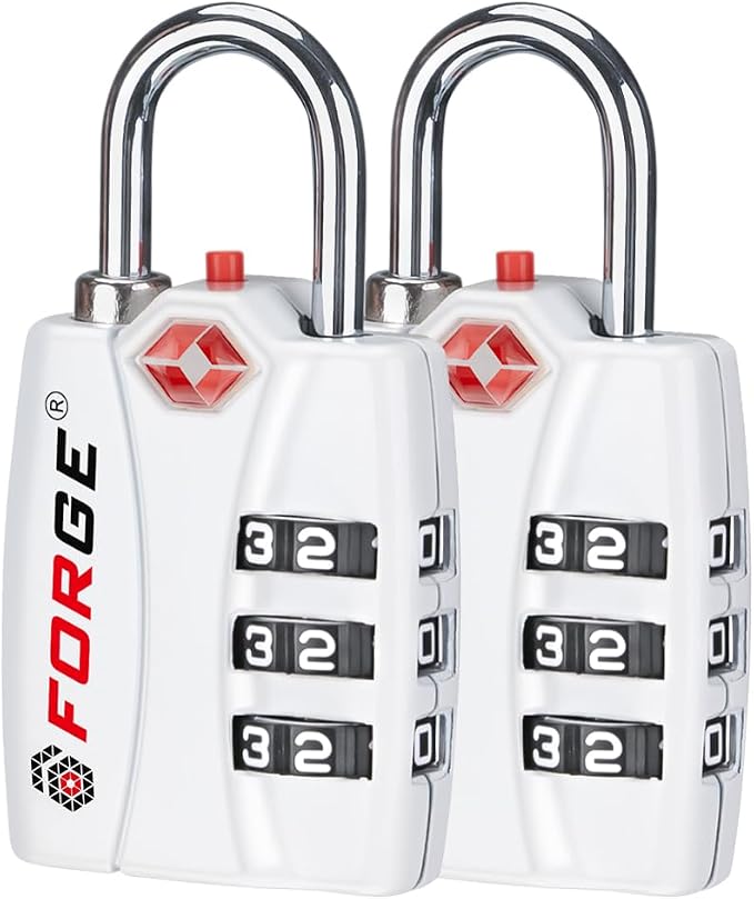 Forge Luggage Locks TSA Approved Locks, Small TSA Locks by Forge