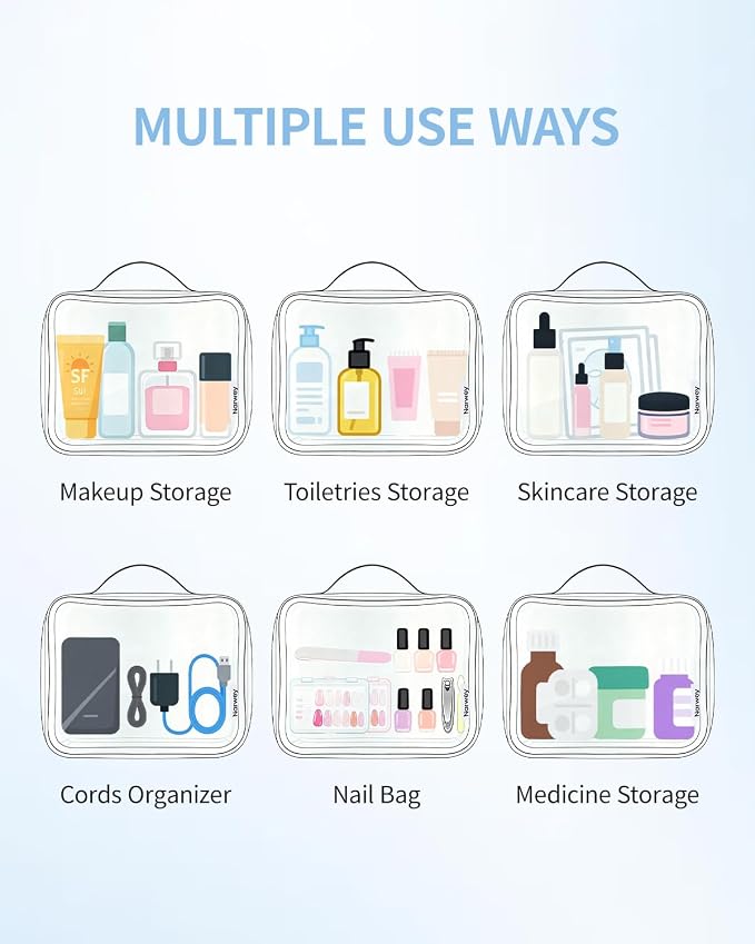 Narwey TSA Approved Clear Toiletry Bag - Image 8