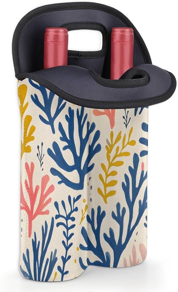 Neoprene Wine Tote, Bottle Carrier Gag Insulating Neoprene Thicker, Insulated - Image 4