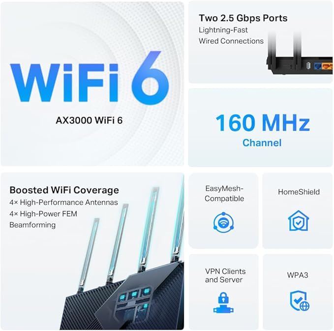 TP-Link AX3000 WiFi 6 Router - Image 3