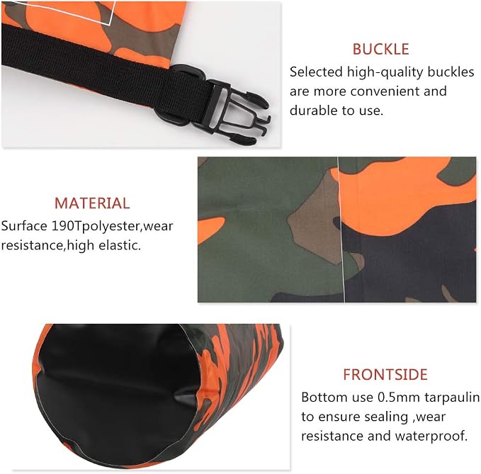Waterproof Dry Bag 2L/5L/10L/15L/20L/30L, Roll Top Sack Keeps Gear Dry - Image 4