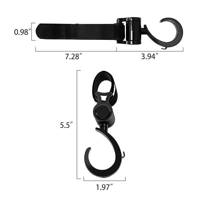 Versatile Stroller Hooks for Hanging Bags - Image 6