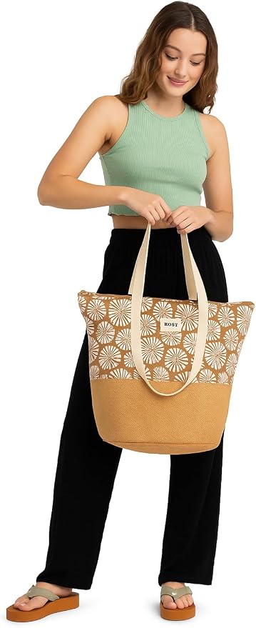 Roxy Women's Beach Tote Bag | Travel | Vacation | Straw | Lightweight | - Image 2