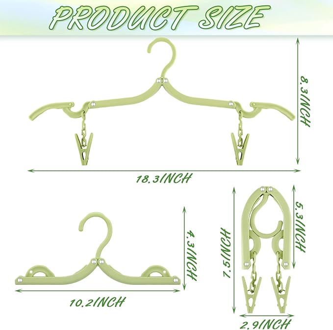 Maitys Folding Travel Hangers, 12 Pieces, Lightweight - Image 2