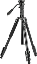 Fotopro 73" Camera Tripod, Aluminum Compact Travel Tripod and Monopod by Fotopro