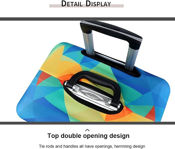 MosaiRudo Thicker Luggage Cover Elastic Suitcase Cover Protector Fits 18-32 - Image 5