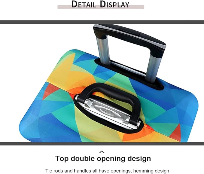 MosaiRudo Thicker Luggage Cover Elastic Suitcase Cover Protector Fits 18-32 - Image 5