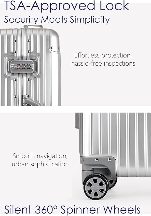 28 Inch All Aluminum Checked in Luggage - Image 4