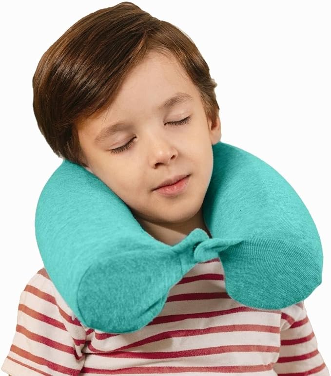 Dot&Dot Green Twist Memory Foam Kids Travel Pillow - Image 3