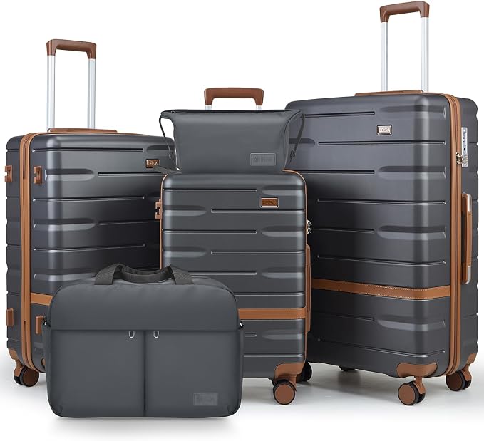 Luggage Sets 3 Piece with TSA Lock Hardside PC+ABS Carry On Suitcase with YKK by Unknown