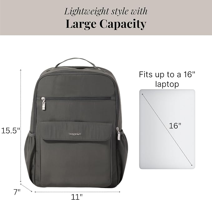 Baggallini Everyday Laptop Backpack - Image 4