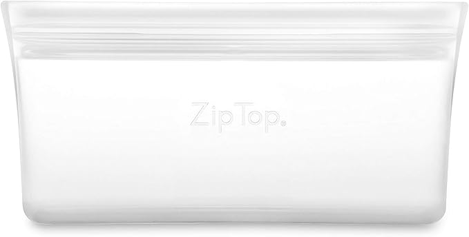 Zip Top Reusable Food Storage Bags | Snack Bag | Silicone Meal Prep Container | - Image 2