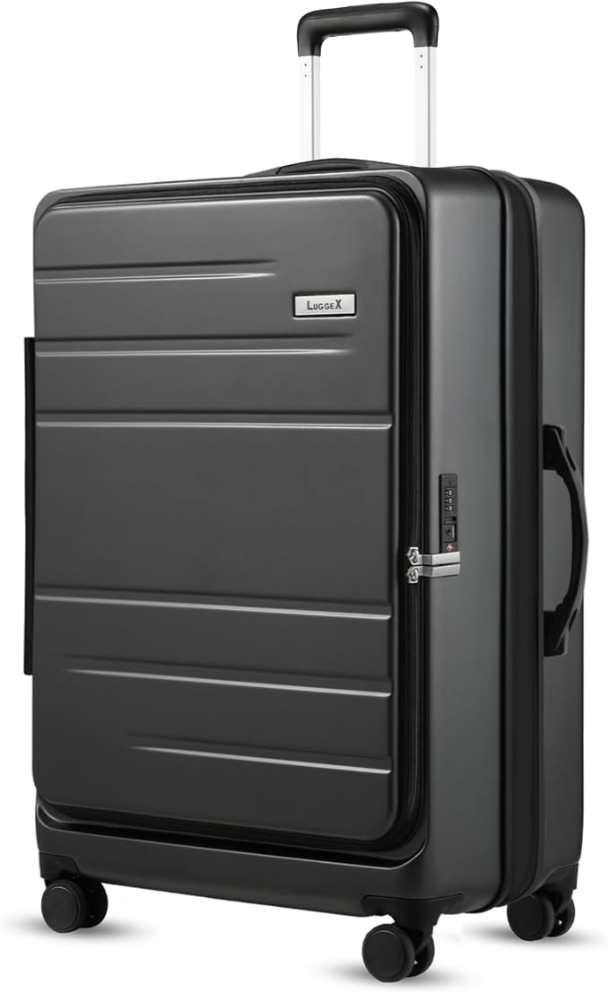 LUGGEX 28 Inch Luggage with Spinner Wheels, Expandable PC Hard Shell Checked by LuggeXLUGGAGE