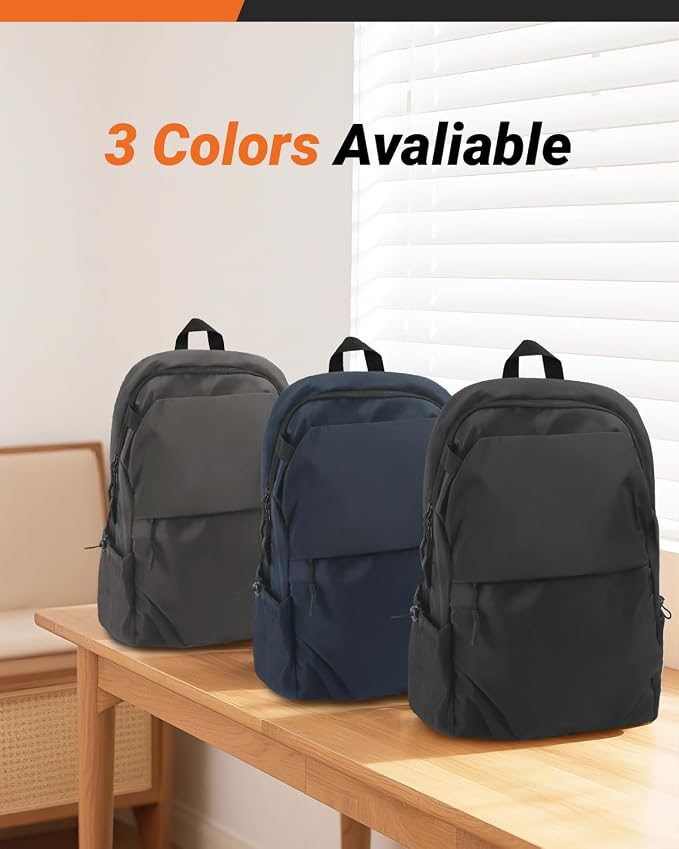 Multi-Pocket Laptop Backpack, 24L Capacity, Fits 14-inch Laptop, 16.9x12.6x5.5 - Image 6